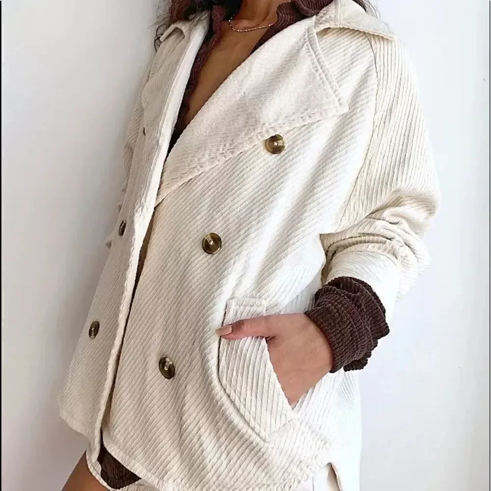 FREE PEOPLE REMI SHIRT JACKET IVORY NEW SMALL